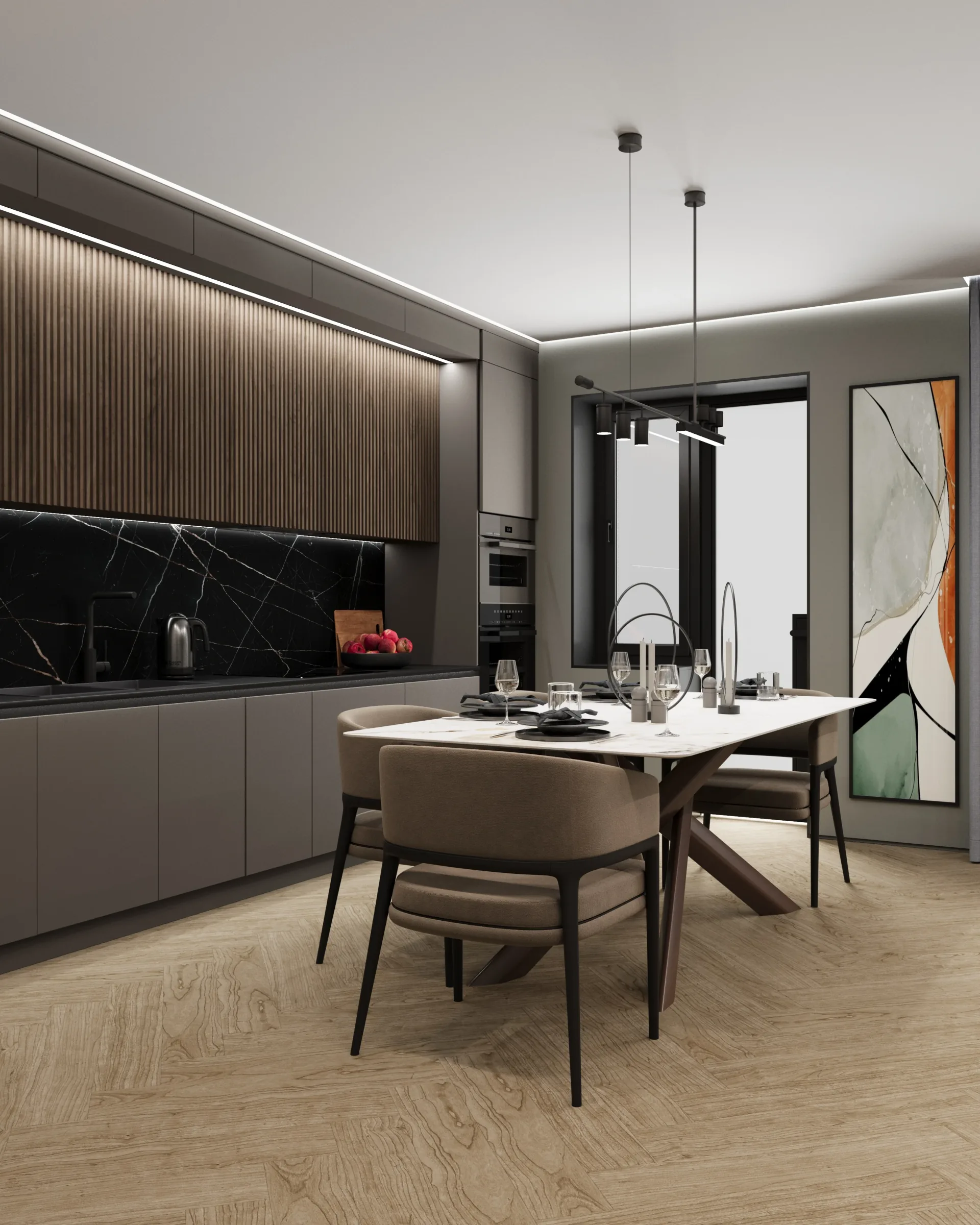 Квартира-студия на Ленина 17 - кухня 6